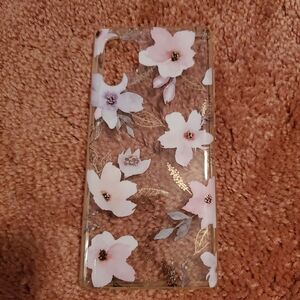 Floral Clear Phone Case- Note10 Plus